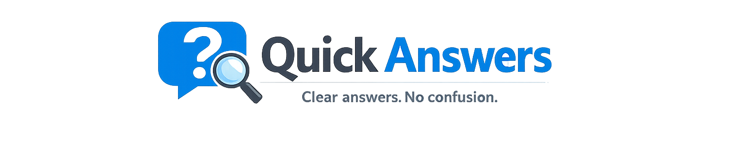 Quick Answers – Simple Solutions for Everyday Questions